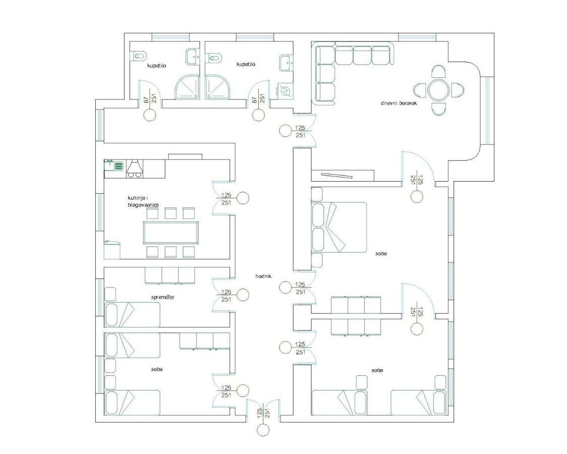 Apartment In The Top Center Of Old Town Pula Luaran gambar